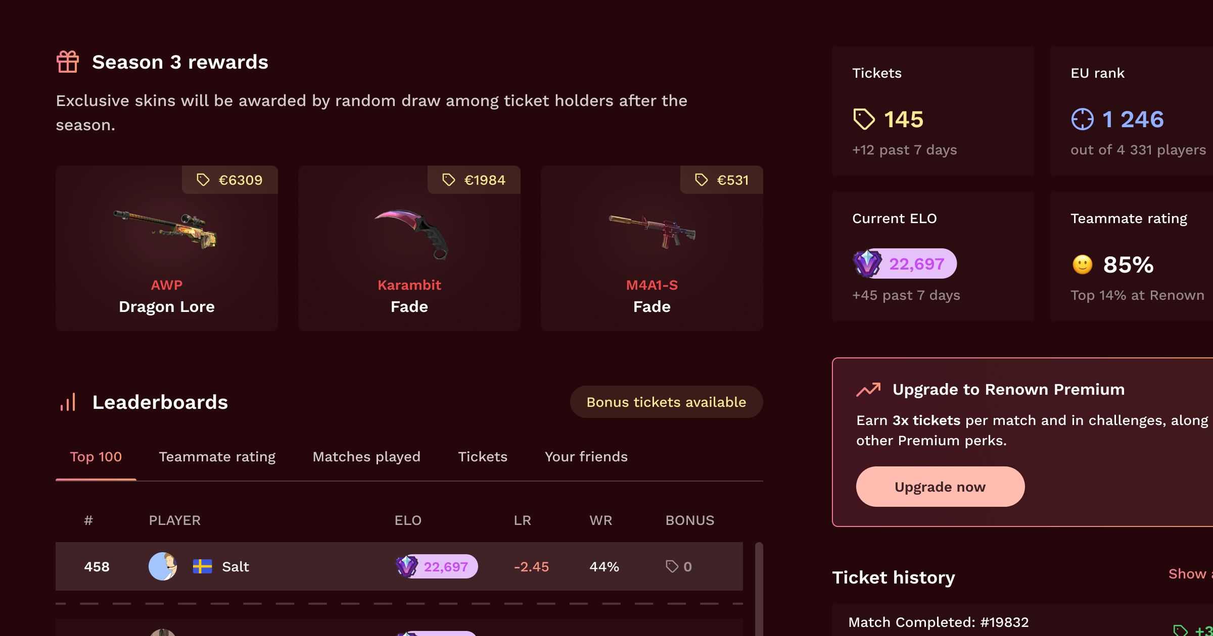 Inside Renown Seasons: Why we built the ticket system and what it unlocks for the future